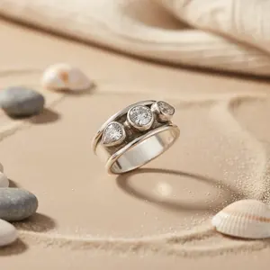 Anillo de Moda para Mujer de Plata de Ley 925 con Circonita Cúbica - Opción de Regalo - Product Image 3