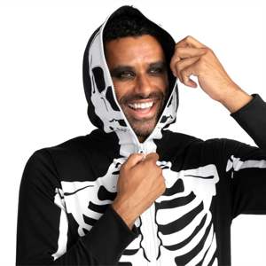 Disfraz de esqueleto Premium para adultos, suave y duradero, ideal para cosplay y fiestas temáticas - Product Image 3