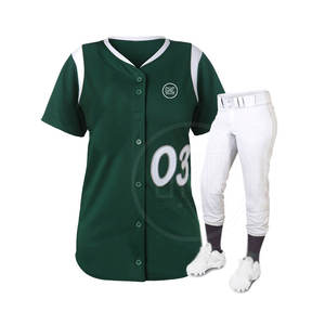 Ropa deportiva de béisbol para jóvenes, conjuntos de uniformes de softbol de diseño personalizado, uniforme liso con estampado suave al por mayor, novedad - Product Image 2