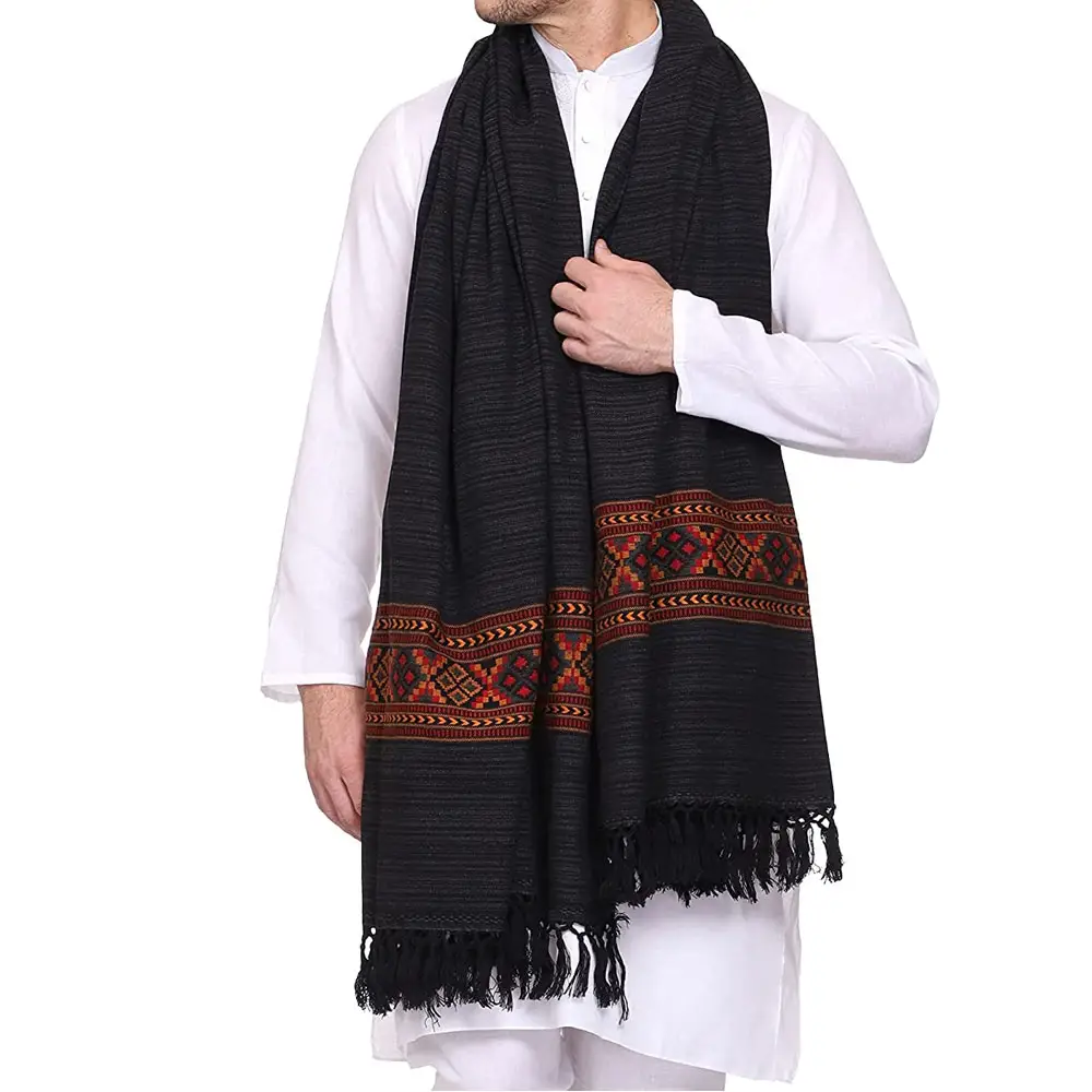 Großhandel Pure Cashmere Kashmir Schals Schal für Herren Soft Custom Print Farbe Winters chal für Herren