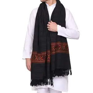 Wholesale Pure 100 % Cashmere Kashmir Scarves scarf for men's Soft custom print color winter shawl for men