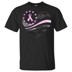 Camisetas de Lona Inspiradoras para la Concientización sobre el Cáncer de Mama para Hombres y Mujeres, Esperanza, Coraje, Rosa, Antiarrugas, Servicio OEM, Impresión Digital - Product Image 5