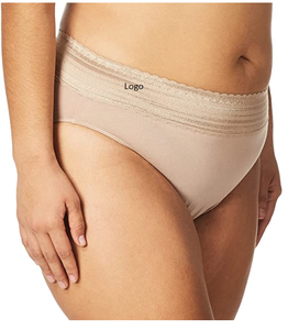 Women's No Pinching No Problems Dig-Free Comfort Waist With Lace Cotton Hi-Cut Panties Cheap and comfort Panties From Bangladesh - Product Image 4