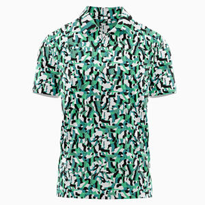 Polo de golf de qualité supérieure Tissu à séchage rapide Motif d'impression personnalisé Chemises polo pour hommes Coupe régulière Vêtements de golf Grossiste - Product Image 3