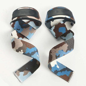 Sangles de levage en néoprène imprimées camouflage personnalisables, équipement d'entraînement de gym avec logo personnalisé pour la musculation et la sécurité - Product Image 4