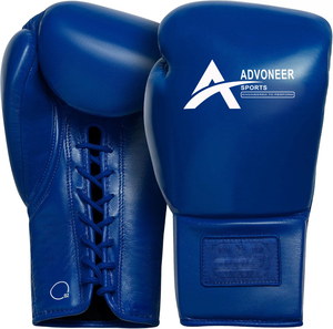 Gants de boxe à lacets de haute qualité sur mesure Kick Boxing Muay thai MMA propres gants de boxe professionnels d'entraînement de gymnastique - Product Image 6