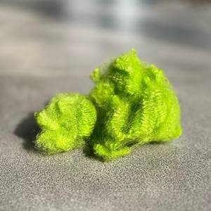 100% Recycled Polyester Dyed <b>Staple</b> Regenerated Colored Fiber for Carpet Solid Style with Flame Retardant Feature - Product Image 2