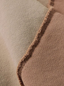 2025 nuevos hombres con LOGOTIPO personalizado de peso pesado Fleece Wave Paneled Relax Fit Oversize Brown Pullover Sudadera Jersey Basics Hoodie - Product Image 6