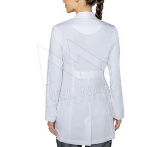 Venta caliente Mejor Calidad Unisex Hospital Médico Uniformes de Laboratorio Bata de Médico Enfermera Bata de Laboratorio Blanco - Product Image 2