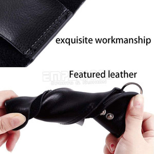 Llaveros de correa de cuero genuino, llavero de cuero genuino desmontable con logotipo personalizado Vintage - Product Image 5