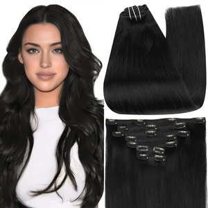 Affordable Synthetic Hair <b>Extension</b> 100% Real Human Hair <b>Extension</b> Soft Texture Curly Hair <b>Extension</b> - Product Image 1