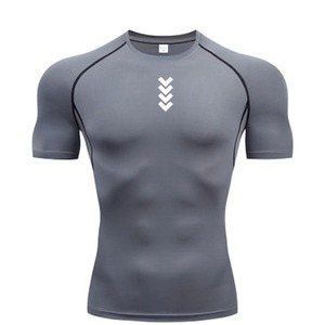 MoiveWolverine Print Compression Shirts <b>Men</b> <b>Swim</b> Rash Guards Short Sleeve Workout Surfing Workout Fitness <b>Top</b> - Product Image 5
