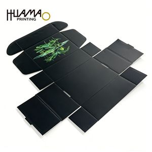 Caja de Cartón Corrugado Negra Reciclable Personalizada al por Mayor de Huamao, Logotipo Impreso Personalizado OEM, Relieve UV para Electrónica de Consumo - Product Image 4