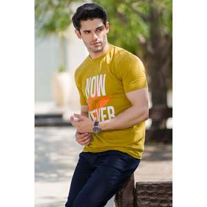 EDSEL Classic Summer T-Shirt Crew Neck 100% Cotton Jersey Breathable Loose Fit with Logo Pattern 240gsm" - Product Image 4