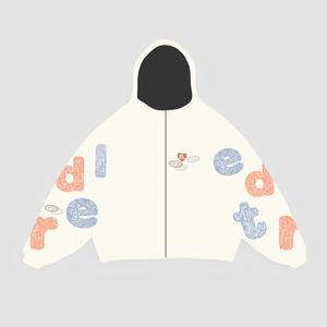 Sudaderas con Cremallera y Logotipo Personalizado para Hombre, Fabricantes de Sudaderas de Alta Calidad, 100% Algodón, Felpa, Invierno, Estilo Urbano, Talla Grande - Product Image 1