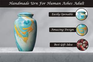 Handmade Cremation <b>Urn</b> <b>for</b> Human <b>Ashes</b> <b>for</b> Large Personalized Funeral Burial <b>for</b> <b>Ashes</b> Handcrafted <b>Urn</b> <b>for</b> <b>Dogs</b> <b>Ashes</b> - Product Image 2