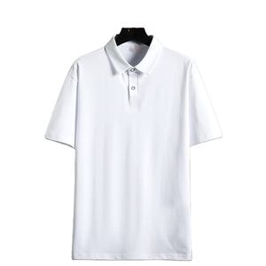 Polo pour homme à manches courtes, tendance estivale, ample, de marque, en coton pur, avec logo personnalisé OEM - Product Image 1