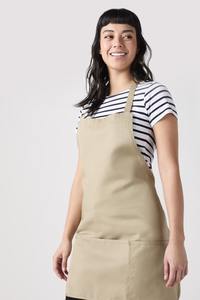 Delantal de babero de chef o servidor profesional de alta calidad unisex con correas ajustables con bolsillos y lazo barato - Product Image 6