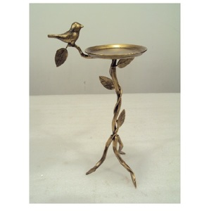 Mini Size <b>Black</b> Powder Coated Iron Candle <b>Holder</b> Stand Decorative Design For Home Living Room Party Christmas Decoration Use - Product Image 3