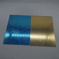 Transmission de lumière différente demi-transparence voir à travers la feuille acrylique pmma miroir à 2 voies