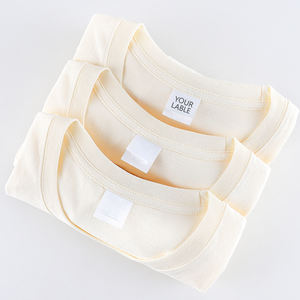 T-shirt personnalisé grande taille de couleur unie pour hommes 100% coton biologique respirant et extensible style décontracté pour garçons - Product Image 3