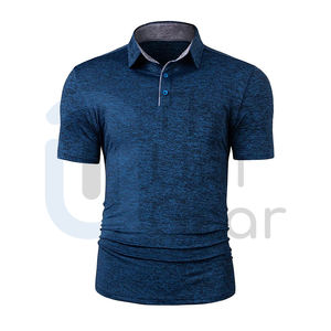 Camisas de Hombre al por Mayor, Nuevo Diseño Personalizado, Patrón Sólido, Botones Bordados, Tejido de Poliéster de Secado Rápido, Estilo Casual Urbano - Product Image 1
