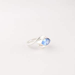 Anillo de Tanzanita con Corte Ovalado y Marquise, Plata de Ley, Engaste de Puntas, Joyería de Piedras Preciosas Hecha a Mano, Certificado IGI, Anillo Elegante para Mujer - Product Image 4