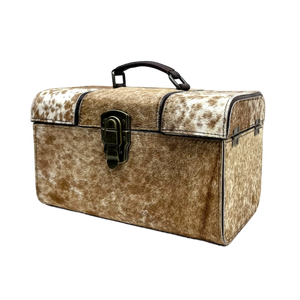 Boîte à bijoux élégante de vente chaude en cuir et velours de luxe avec stockage organisé fabriqué en Inde - Product Image 1