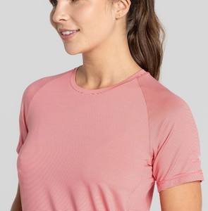 Active Wear Nouveau Design Femmes T-Shirt Casual Wear Tissu Doux Femmes Fitness Wear Manches Courtes Respirant T-Shirt - Product Image 3