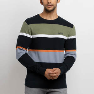 Latest Design Round Neck Collar Men Sweaters Best Selling Custom <b>Polyester</b> <b>Fabric</b> Made Men Sweaters - Product Image 1