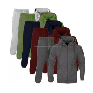 Chándal gris personalizado con capucha desgastada Sun Fade ácido lavado conjuntos sudadera sudaderas con capucha Joggers gimnasio peso pesado chándales de invierno - Product Image 2