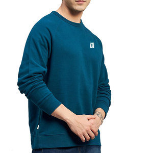 เสื้อสเวตเชิ้ตผู้ชายทรงปกติขายดี ผ้าฝ้าย 100% สีพื้น ปักโลโก้ได้ น้ำหนัก 300 กรัม ต้านเชื้อแบคทีเรีย ใส่สบายสำหรับฤดูหนาว สไตล์ลำลอง - Product Image 4