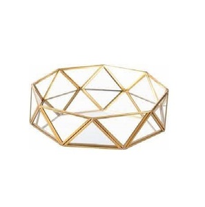 Design créatif et attrayant Décoration de table pour restaurants et maison Plateau de service moderne avec miroir décoratif pour mariage et fête - Product Image 1