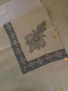 Châle Pashmina Premium comme shahtoosh qualité Turma broderie à la main Kashmiri pour hommes carré Style arabe tête Turban et écharpe - Product Image 4