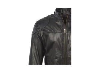 แจ็กเก็ตหนังแท้เกรดหนึ่งทำแบรนด์100% ใหม่เข้ารูประบายอากาศได้ดีในฤดูหนาวมีซิปปิดซับในผ้าซาติน - Product Image 2