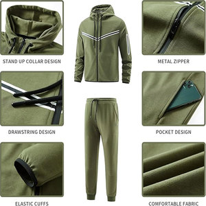 Vente en gros de survêtement de football à manches longues personnalisé grande taille pour hommes vêtements de sport de club de football pour adultes pantalon à capuche pour - Product Image 3
