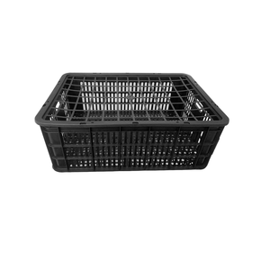 Silk Screen Printed Agricultural Farm Banana Fruit Baskets Handle PP <b>Plastic</b> Basket Black Recycled Materials Custom Logo - Product Image 4