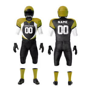 Uniformes de football américain confortables avec maillots et shorts imprimés par logo de broderie sublimée Équipement de football élégant - Product Image 4