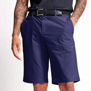 Ensemble de shorts polo décontractés pour hommes de haute qualité, logo personnalisé, coton tissé, style streetwear, shorts pour hommes - Product Image 5