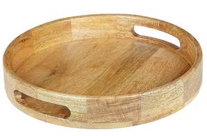 Plateau de service en bois fait main, écologique, de haute qualité, irrégulier, lavable au lave-vaisselle et durable pour une utilisation en cuisine - Product Image 5