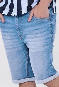 Latest Design <b>Jeans</b> Shorts with <b>Elastic</b> <b>Waist</b> Two Side Pockets Solid Pattern Knitted Weaving Method OEM Service Available - Product Image 3