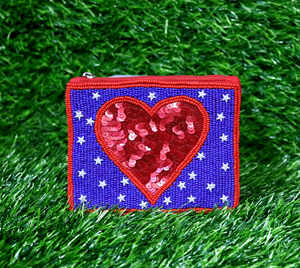 Monedero de cuero bonito más vendido, tamaño personalizado, Bandera de país de EE. UU., monedero pequeño con cuentas, monedero directo del Día de América, bolsas para monedas - Product Image 6