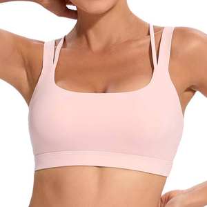 Sujetador deportivo personalizado con estampado de sublimación de Yoga Fitness de apoyo completo Sujetador deportivo de material de poliéster Spandex para mujer OEM - Product Image 1