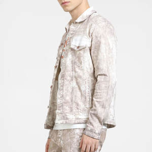 2025 couleur unie tenue décontracté hommes jean veste Streetwear nouvelle mode confortable hommes jean veste - Product Image 2