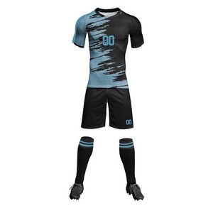 Último diseño de alta calidad de los hombres de fútbol Jersey Set de fútbol único desgaste uniforme para la venta al por mayor - Product Image 1