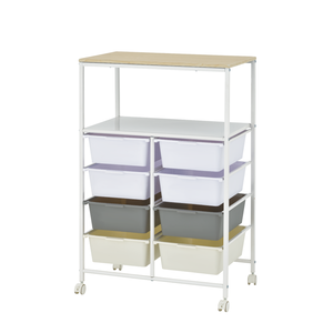 Ev <span class=keywords><strong>2</strong></span> raf ofis ev oturma odası ile banyo kabini 8 katmanlı plastik depolama çekmecesi toz kaplı yerden tasarruf - Product Image 1