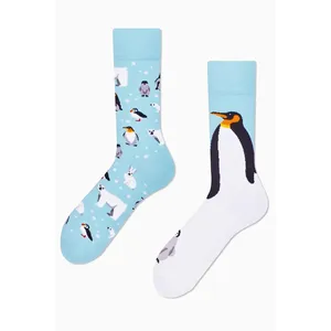 6-Pack <b>Winter</b> <b>Socks</b> with Breathable Warm Sea Ice Animal Pattern Nylon Spandex Knitted Crew Length One Size Fits All Logo on Cuff - Product Image 4