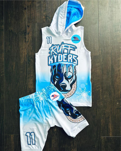 Uniformes de fútbol de la bandera Americana para Niños, conjuntos de jersey con diseño personalizado, 7v7, 7on7 - Product Image 4