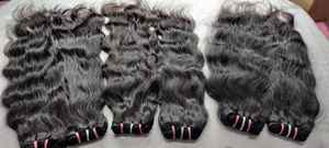 Proveedor de moda Suministro India Doble trama Onda natural Extensiones de cabello Remy brasileño Paquete de cabello humano al por mayor - Product Image 2