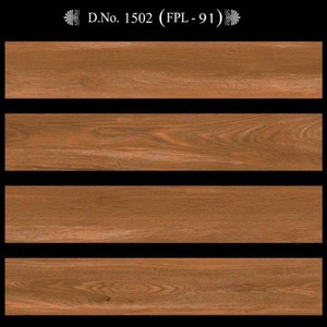 1501 in 150x900 mm Porcelain Wooden Plank Tiles in <b>Matt</b> Surface with Real Wood Look Digital Printing by Novac Ceramic - Product Image 2